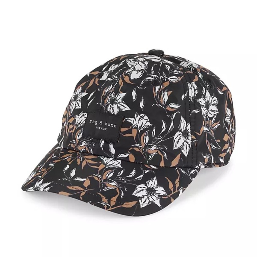 Brand New rag & bone Addison Floral Print Baseball Cap